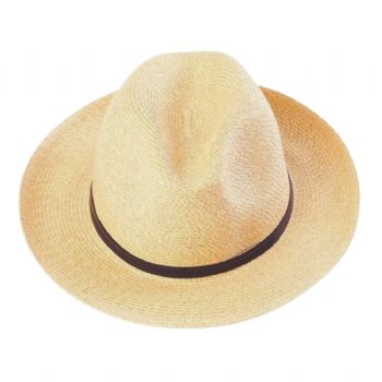 CHAPEAU PAPIER LIEN CUIR