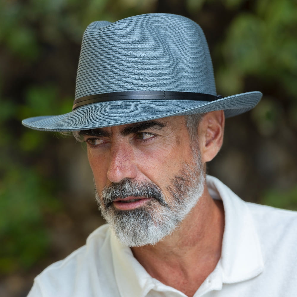 CHAPEAU PAPIER LIEN CUIR