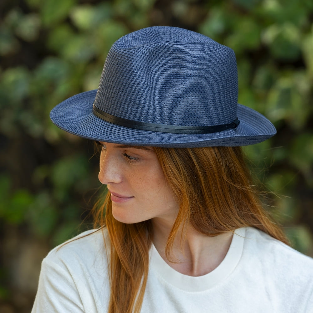 CHAPEAU PAPIER LIEN CUIR