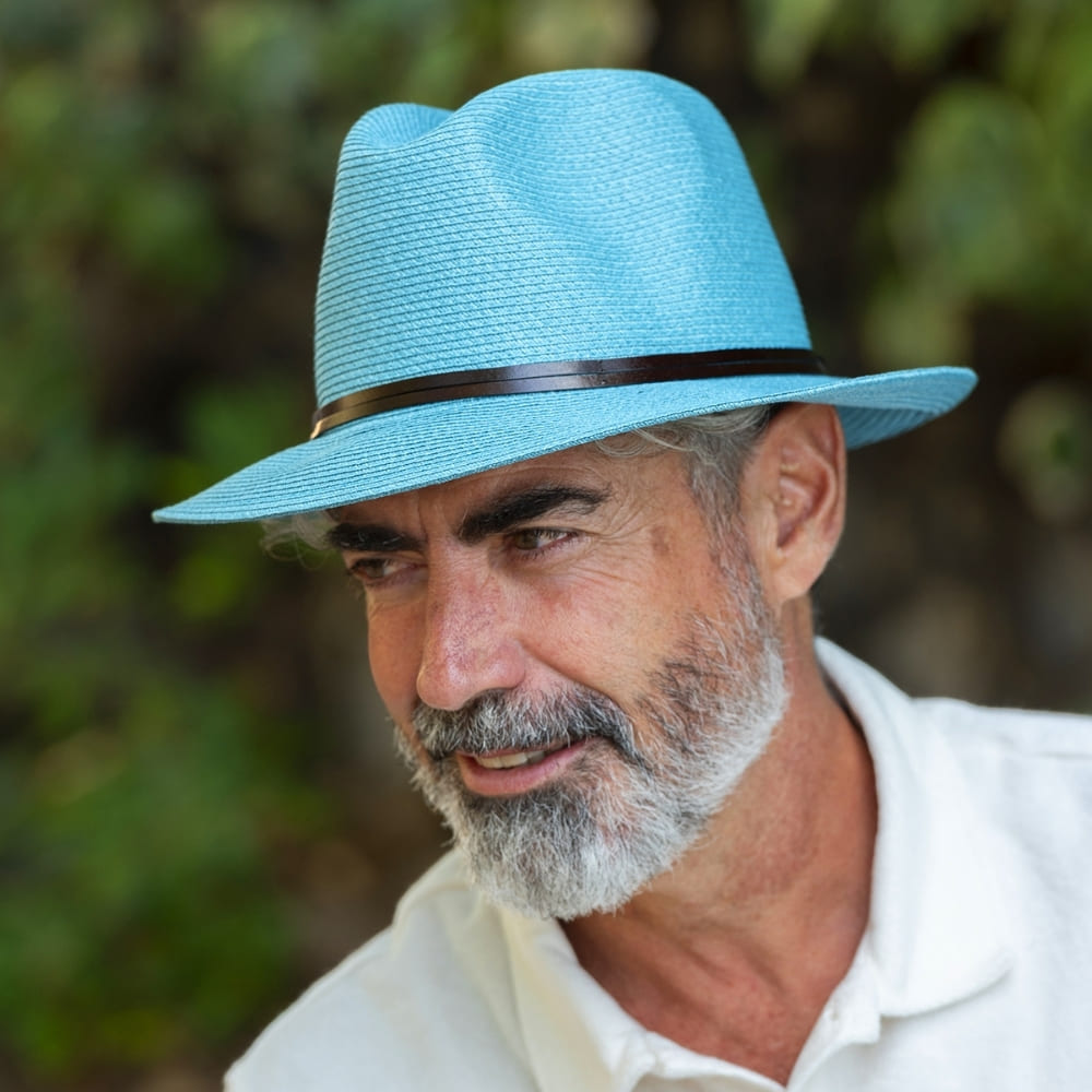 CHAPEAU PAPIER LIEN CUIR