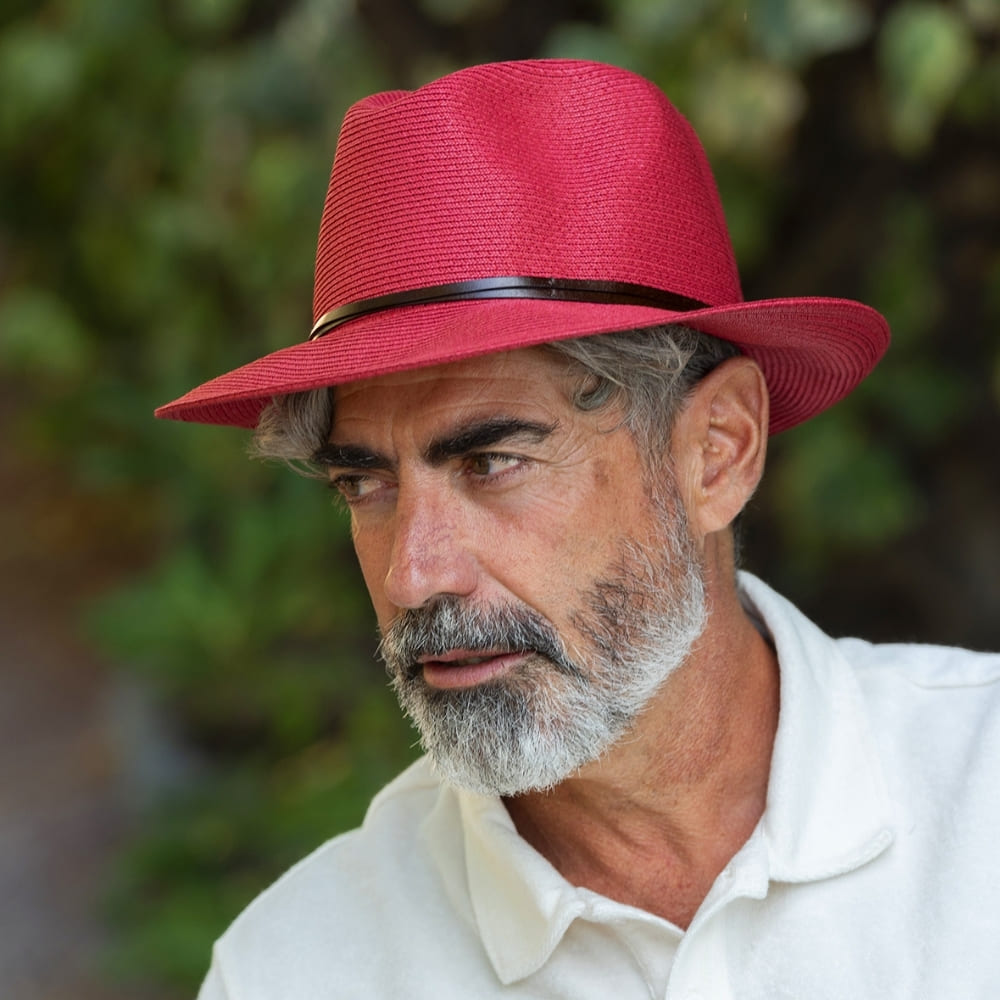 CHAPEAU PAPIER LIEN CUIR