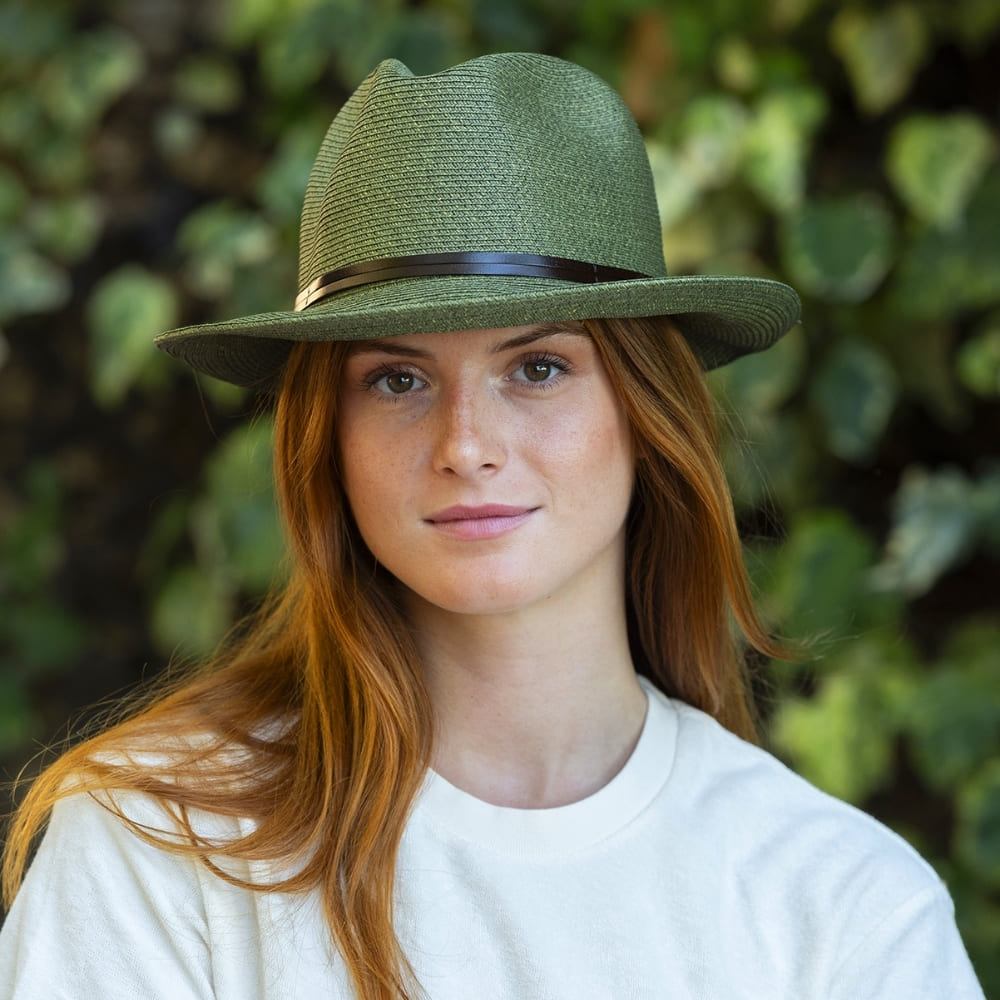 CHAPEAU PAPIER LIEN CUIR