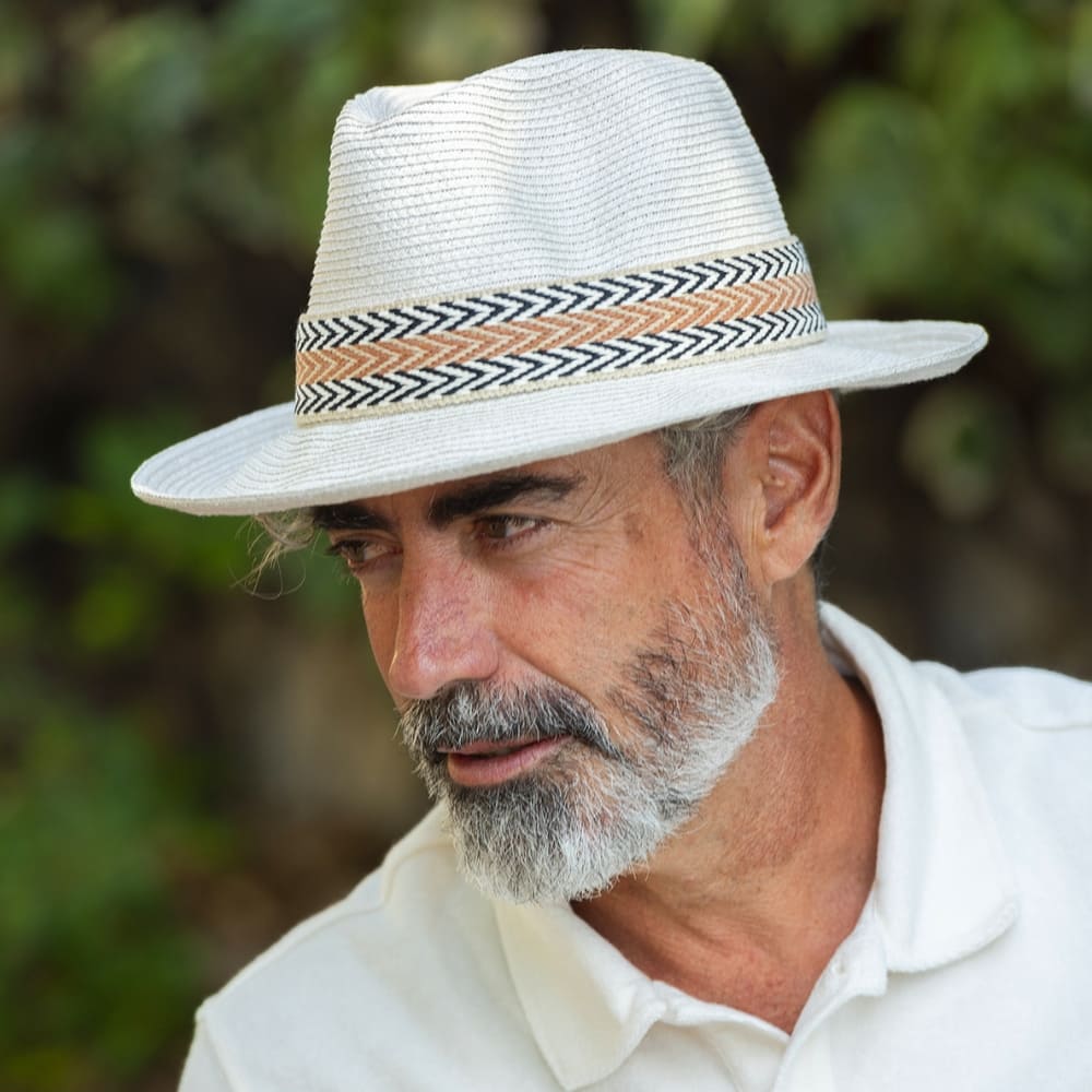 Chapeau papier ruban large