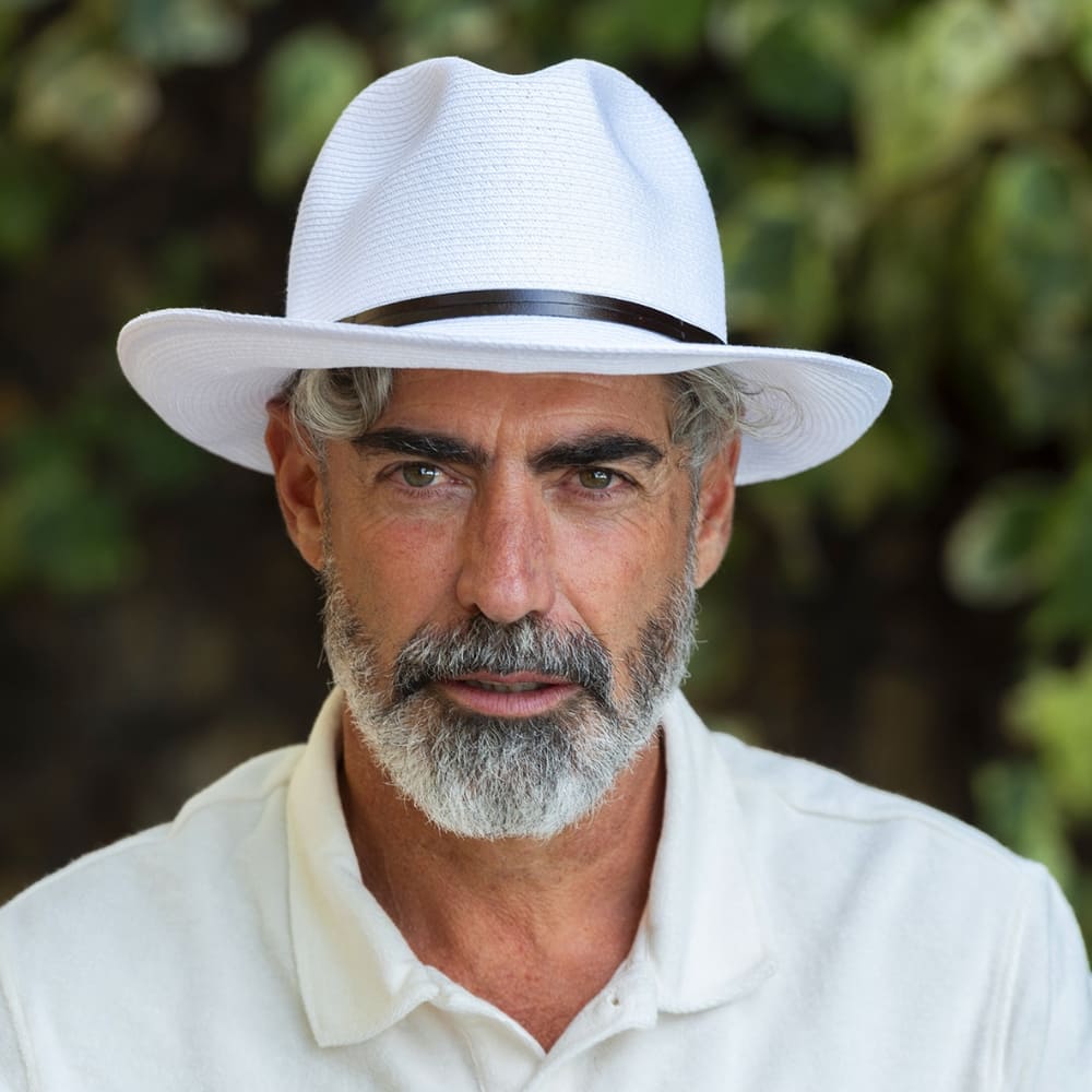 CHAPEAU PAPIER LIEN CUIR