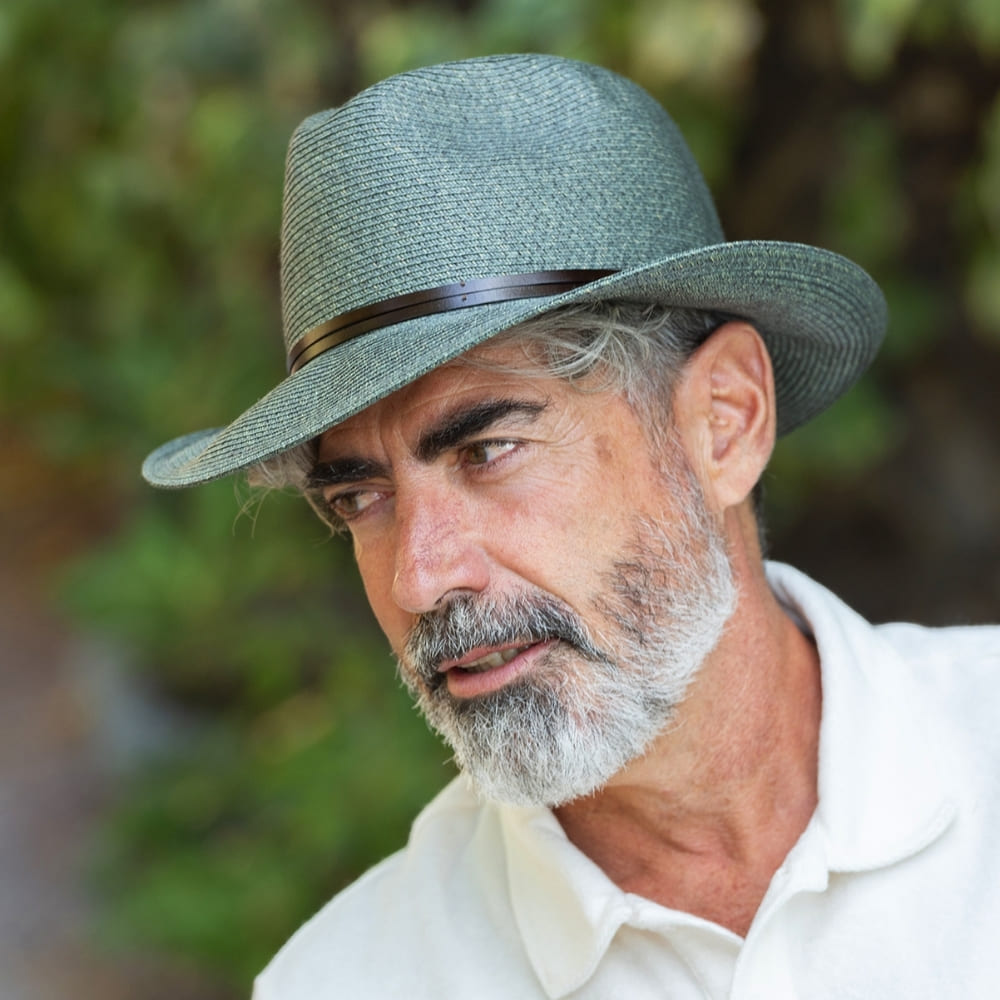 CHAPEAU PAPIER LIEN CUIR