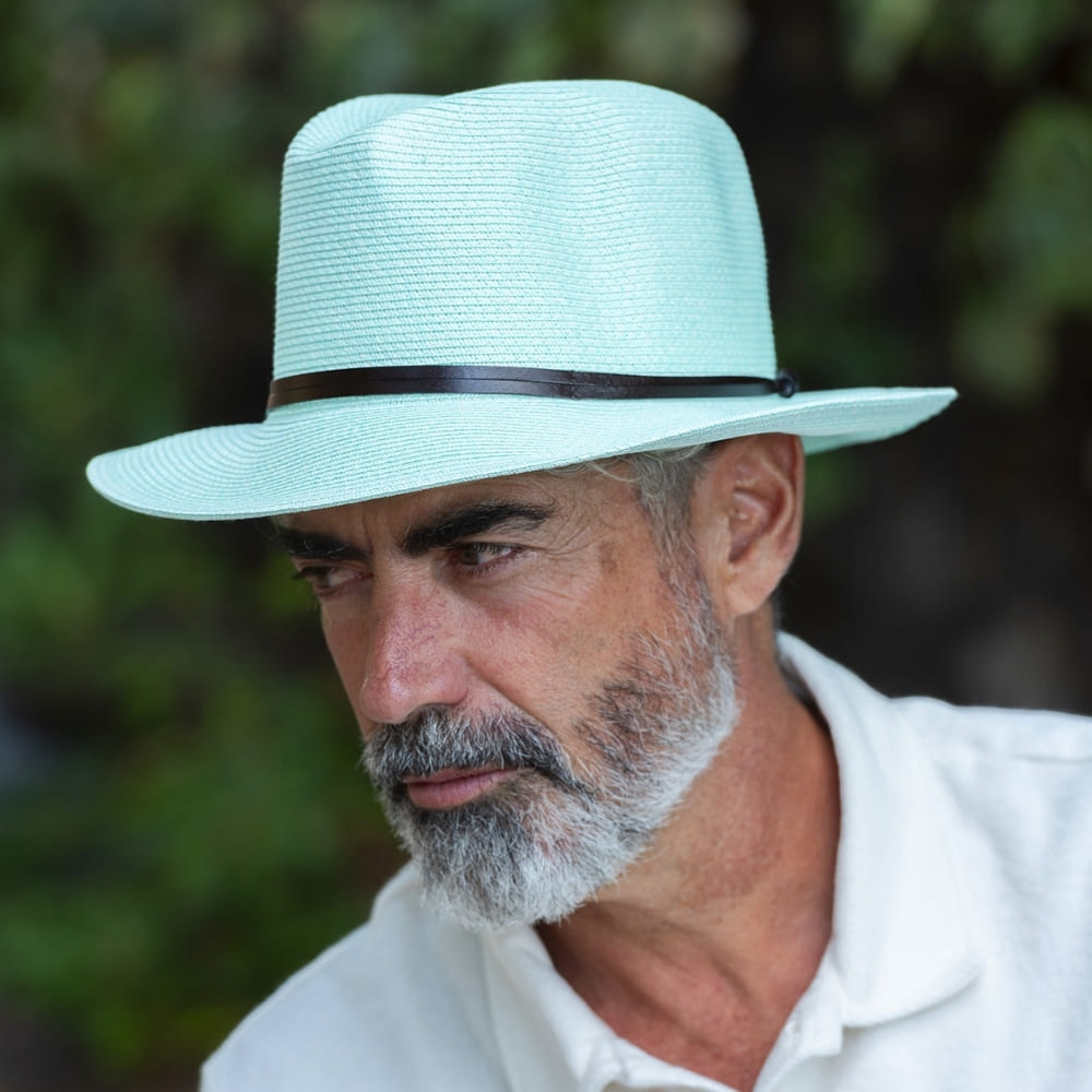 CHAPEAU PAPIER LIEN CUIR