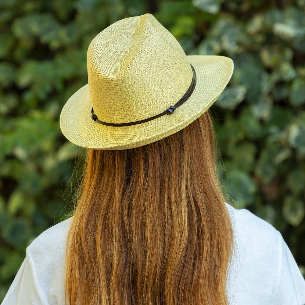 CHAPEAU PAPIER LIEN CUIR