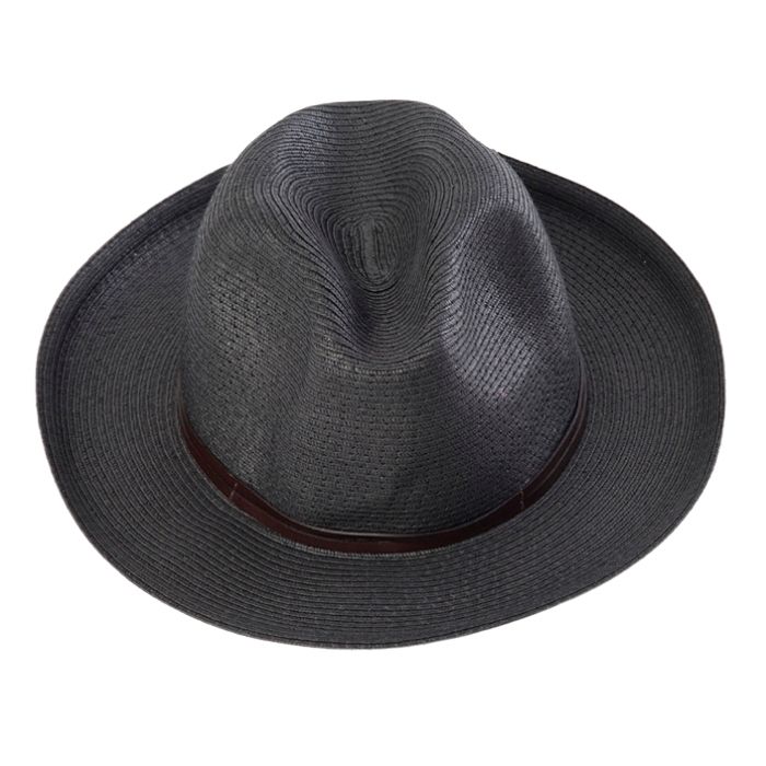CHAPEAU PAPIER LIEN CUIR