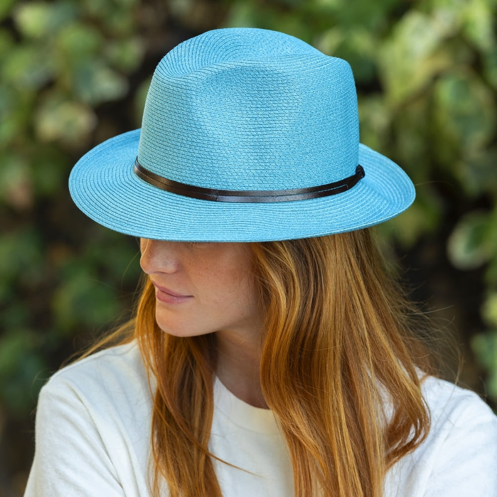 CHAPEAU PAPIER LIEN CUIR
