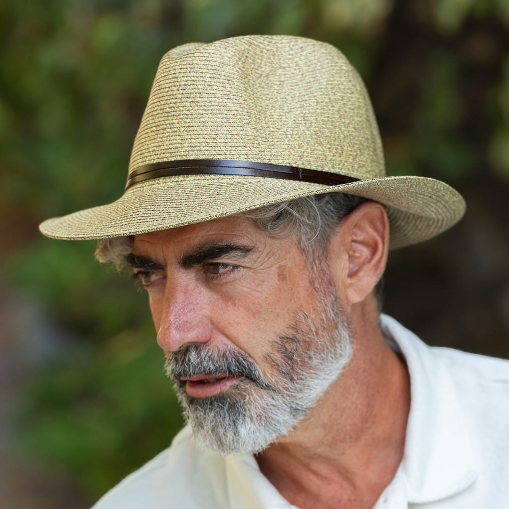 CHAPEAU PAPIER LIEN CUIR