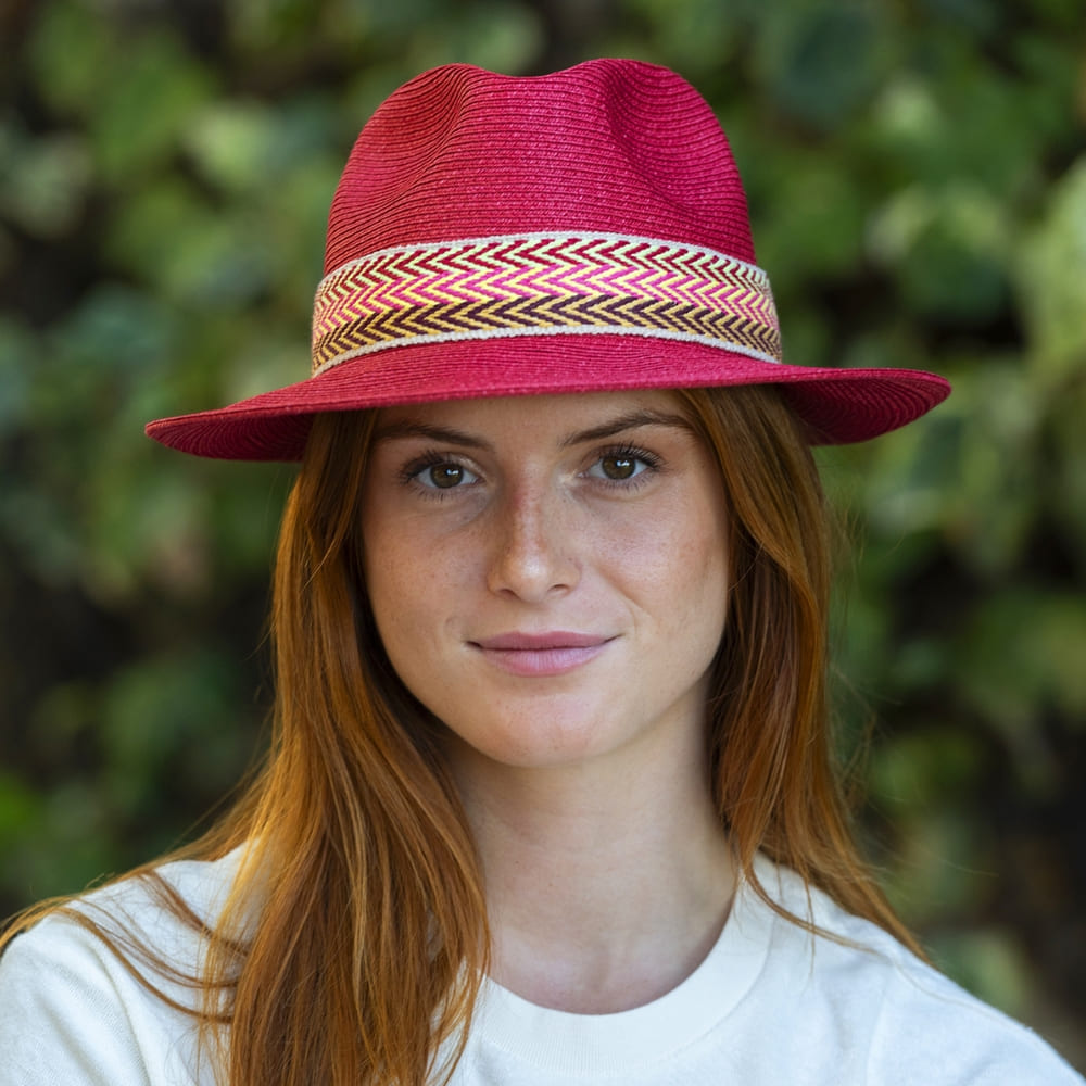 Chapeau papier ruban large