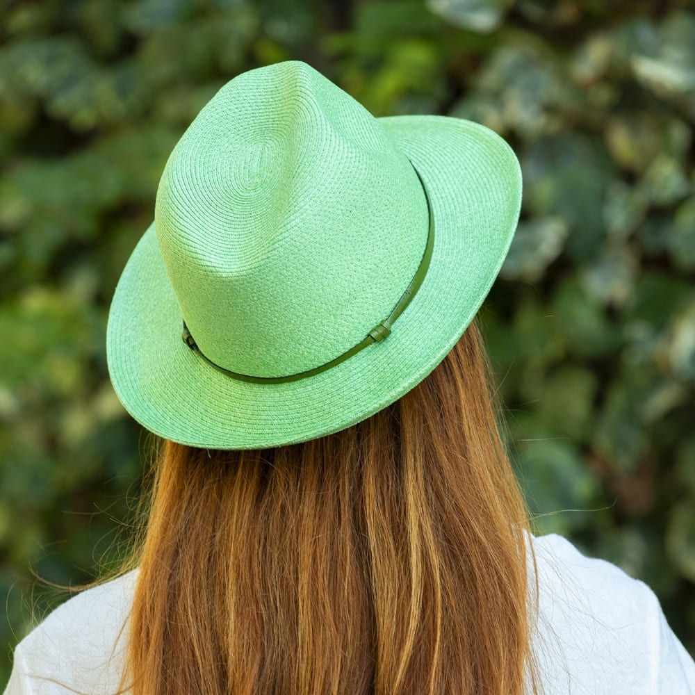 CHAPEAU PAPIER LIEN CUIR