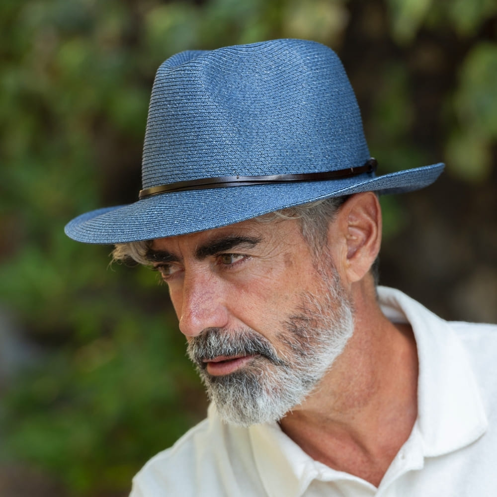 CHAPEAU PAPIER LIEN CUIR