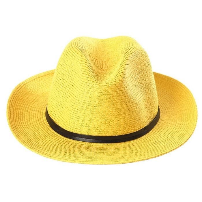CHAPEAU PAPIER LIEN CUIR