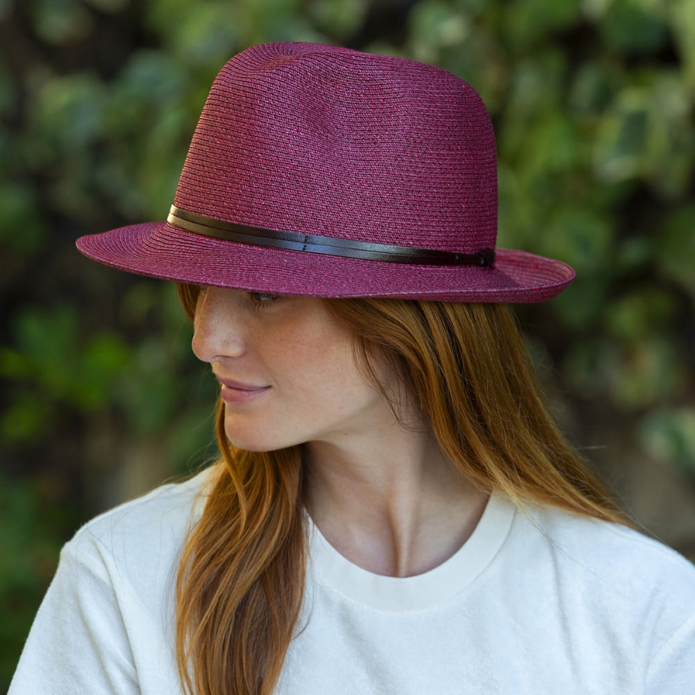 CHAPEAU PAPIER LIEN CUIR