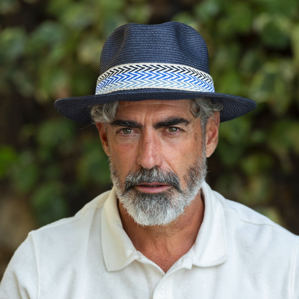 Chapeau papier ruban large