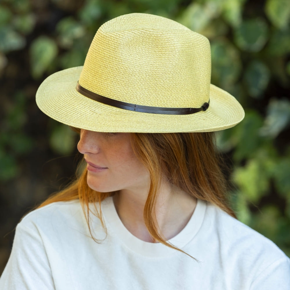 CHAPEAU PAPIER LIEN CUIR