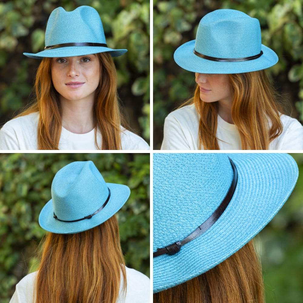 CHAPEAU PAPIER LIEN CUIR