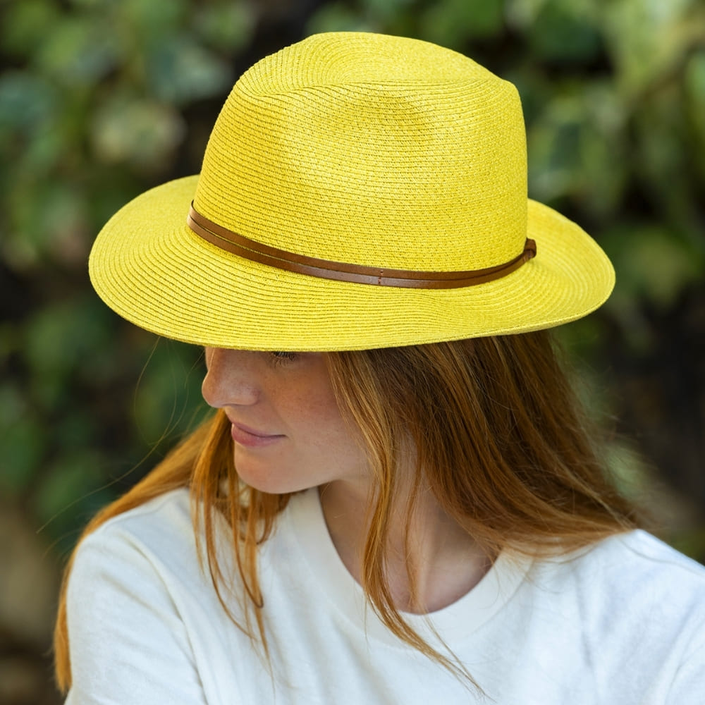 CHAPEAU PAPIER LIEN CUIR