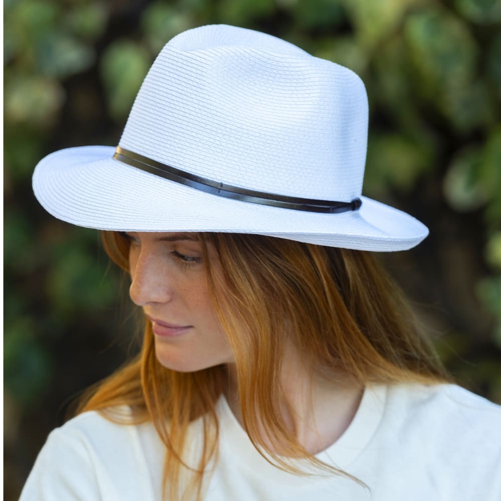 CHAPEAU PAPIER LIEN CUIR