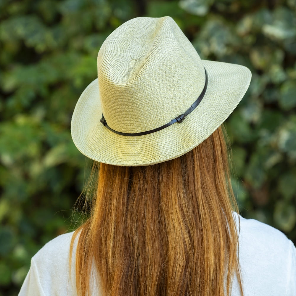 CHAPEAU PAPIER LIEN CUIR