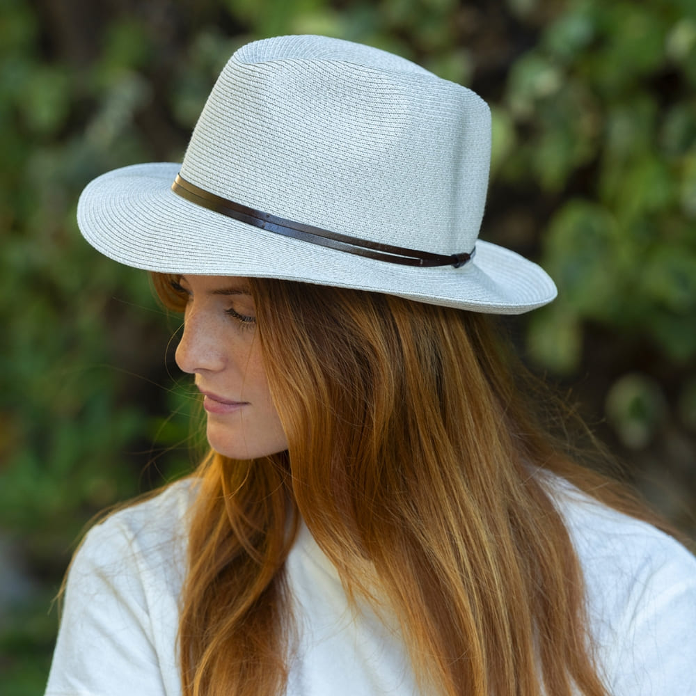 CHAPEAU PAPIER LIEN CUIR