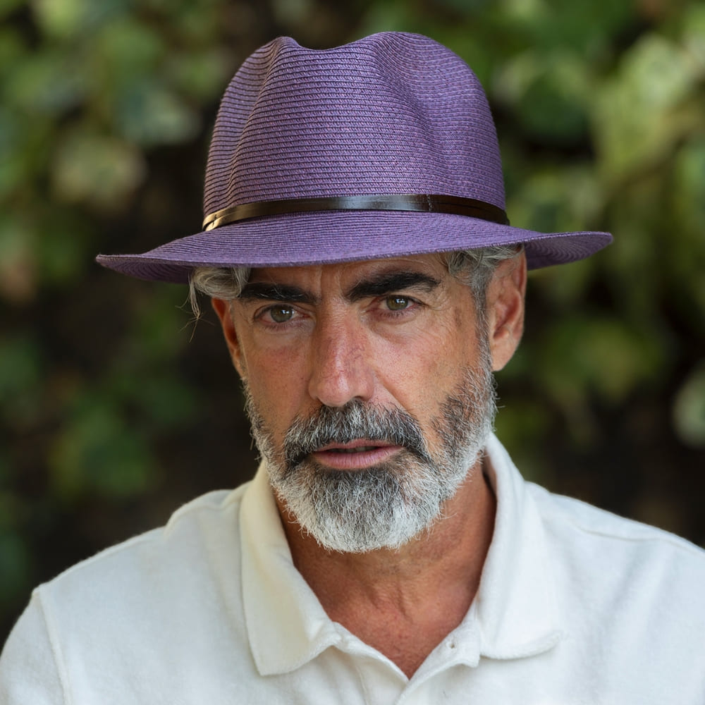 CHAPEAU PAPIER LIEN CUIR