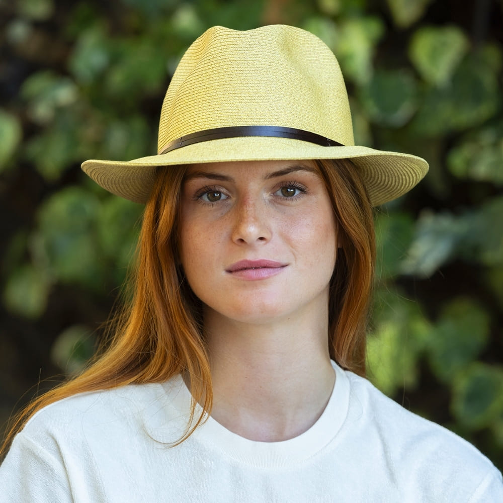 CHAPEAU PAPIER LIEN CUIR