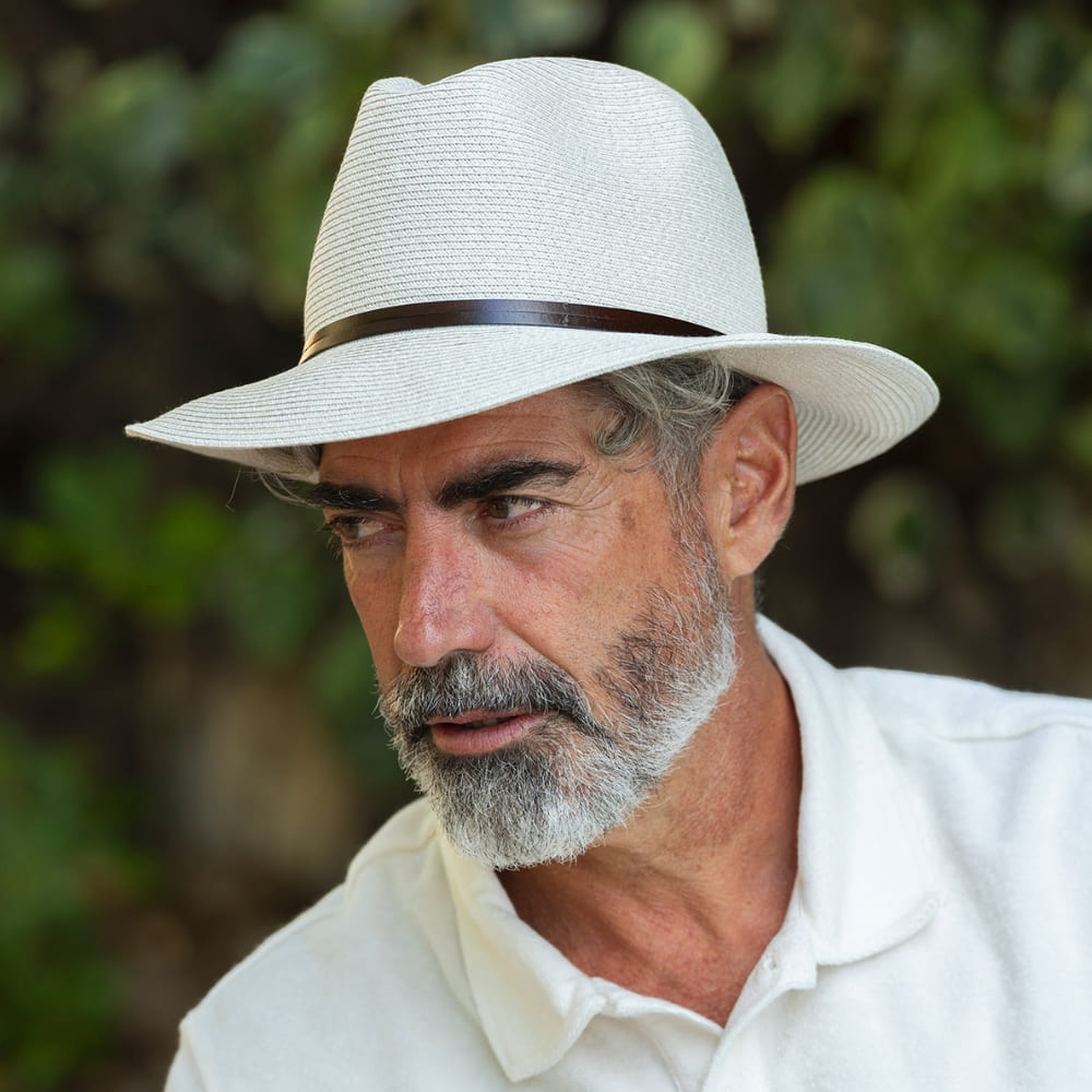 CHAPEAU PAPIER LIEN CUIR