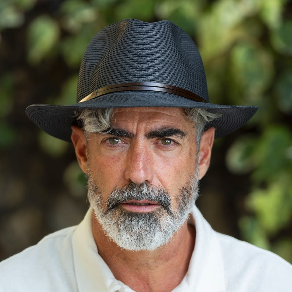 CHAPEAU PAPIER LIEN CUIR