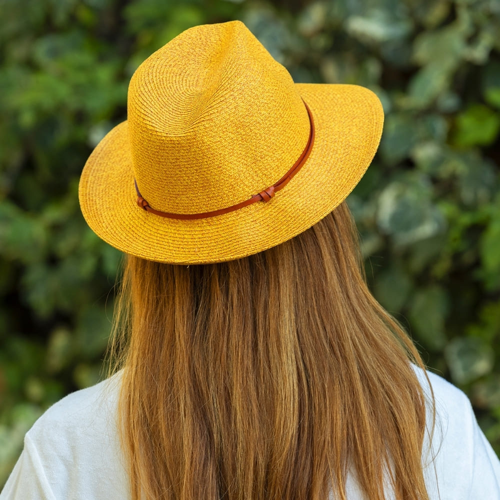 CHAPEAU PAPIER LIEN CUIR