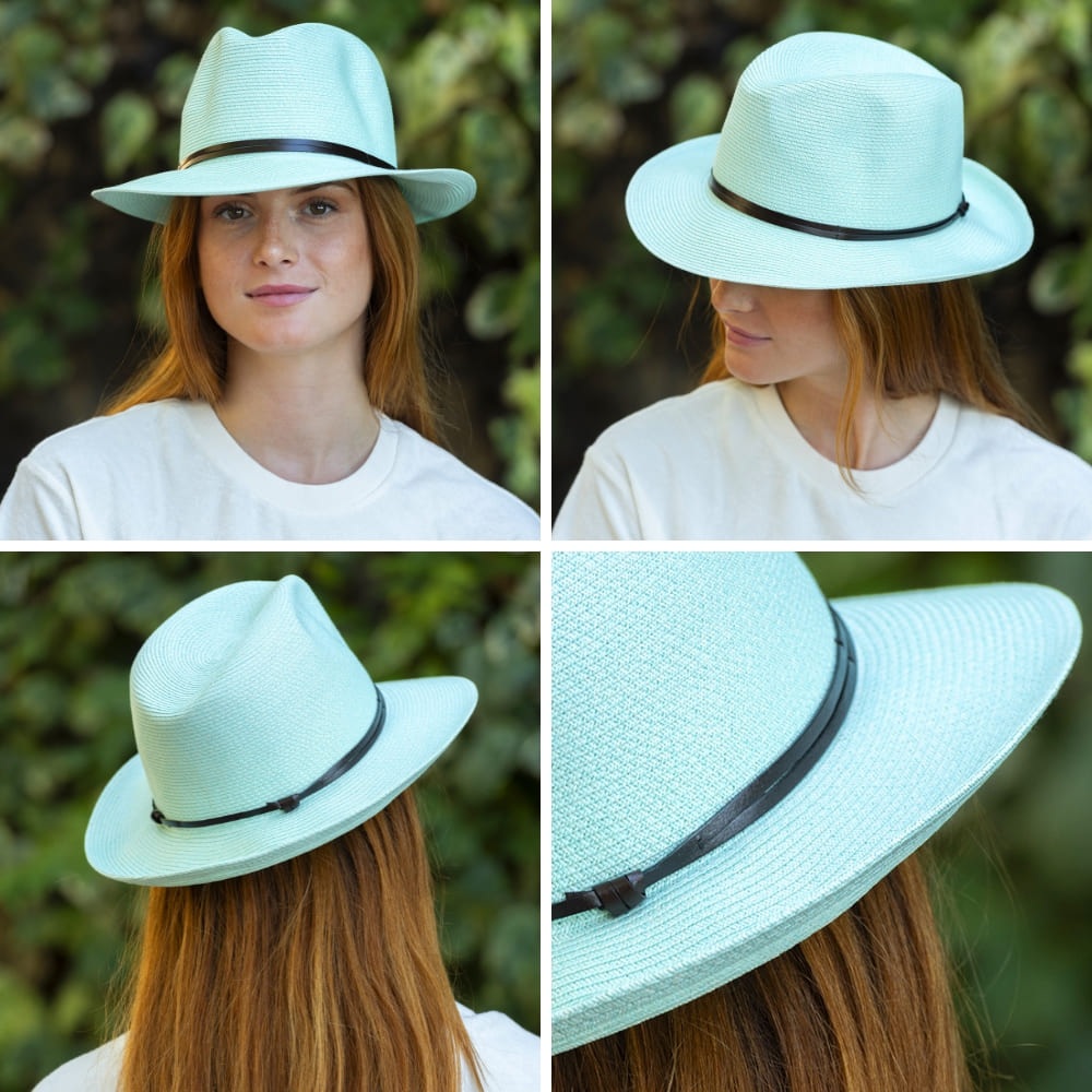 CHAPEAU PAPIER LIEN CUIR
