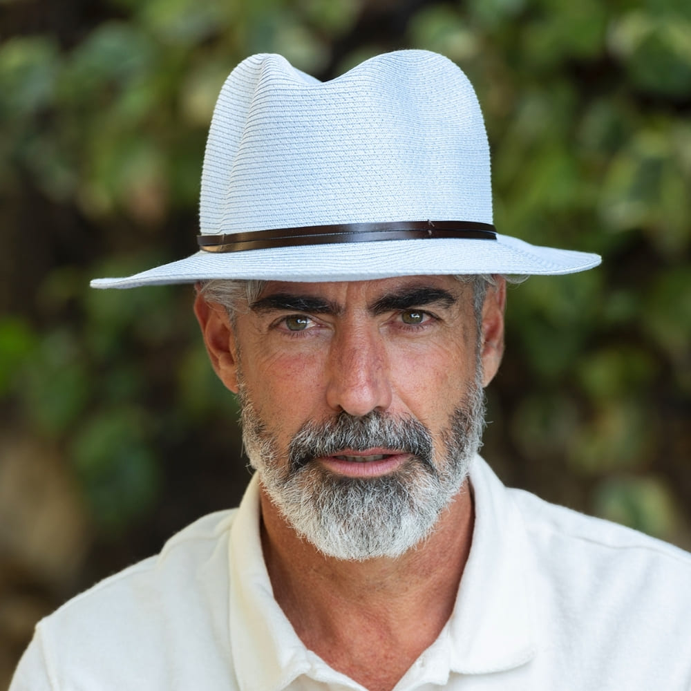 CHAPEAU PAPIER LIEN CUIR