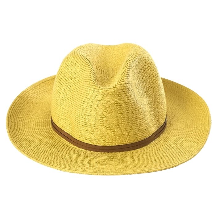 CHAPEAU PAPIER LIEN CUIR