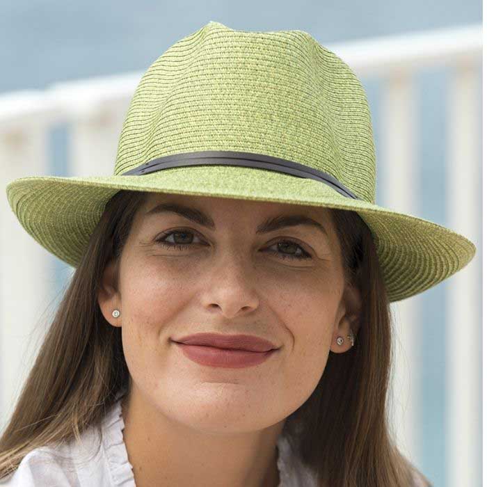 CHAPEAU PAPIER LIEN CUIR