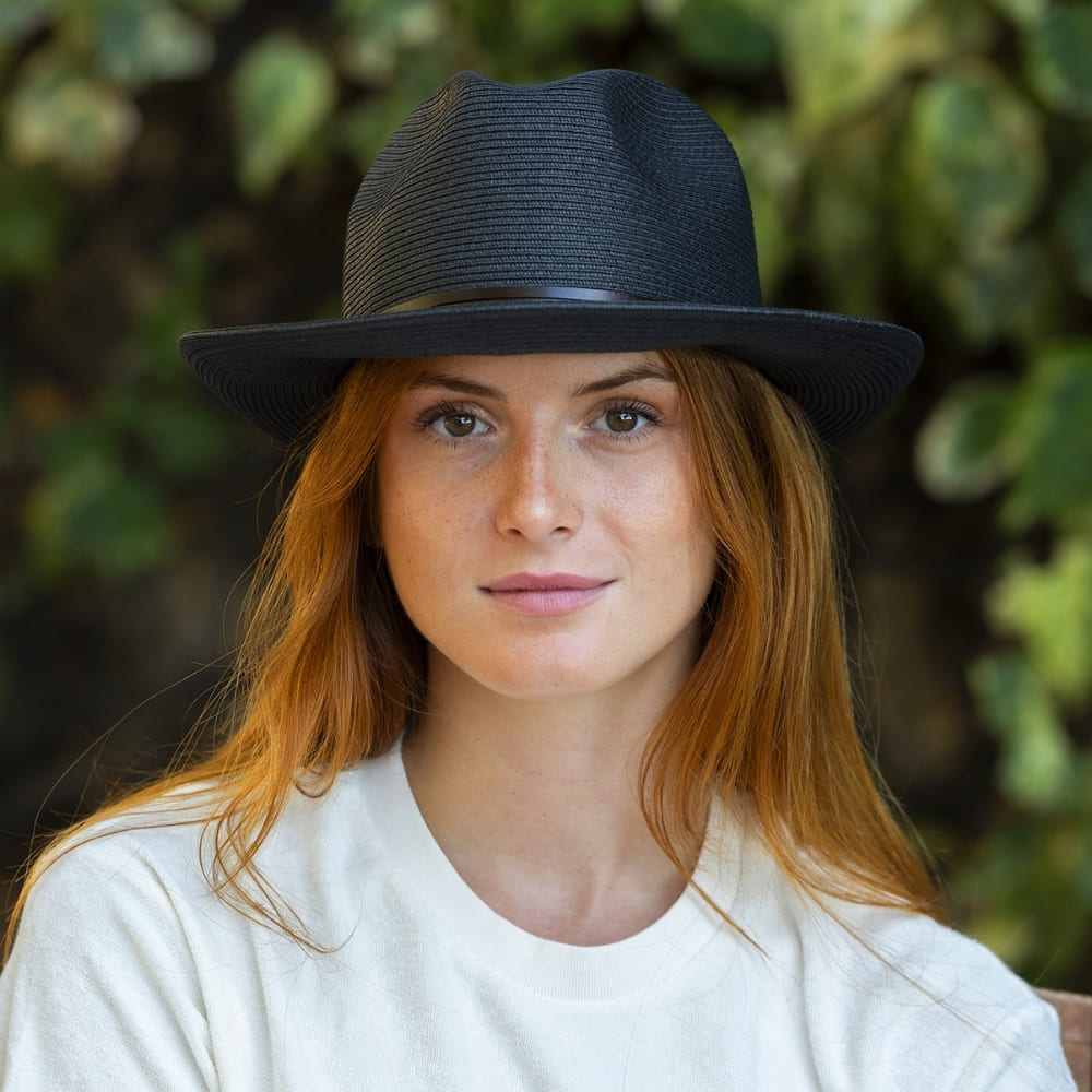 CHAPEAU PAPIER LIEN CUIR