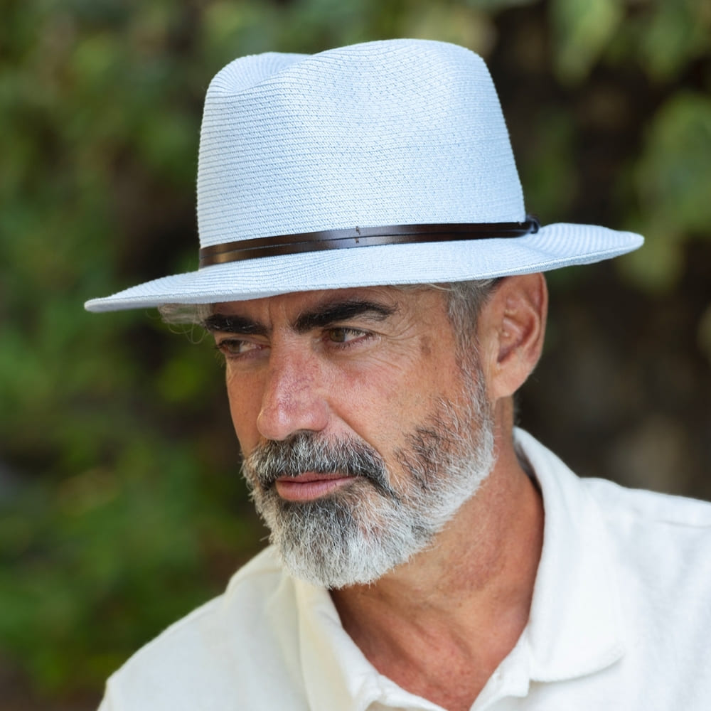 CHAPEAU PAPIER LIEN CUIR