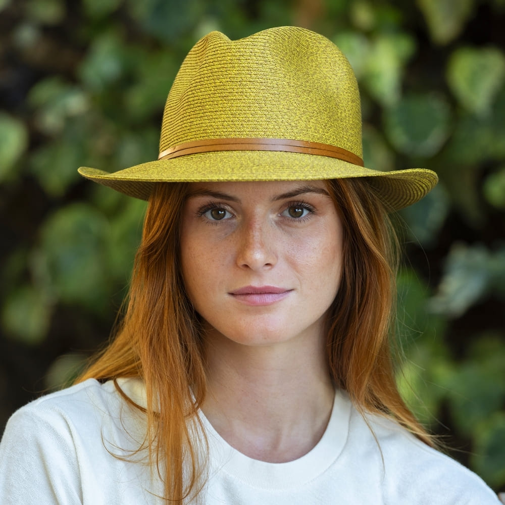 CHAPEAU PAPIER LIEN CUIR