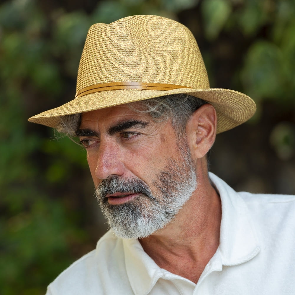 CHAPEAU PAPIER LIEN CUIR