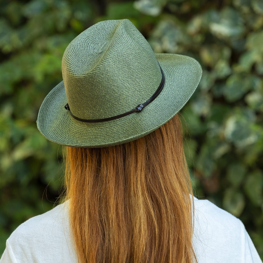 CHAPEAU PAPIER LIEN CUIR