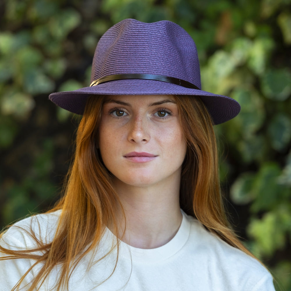 CHAPEAU PAPIER LIEN CUIR