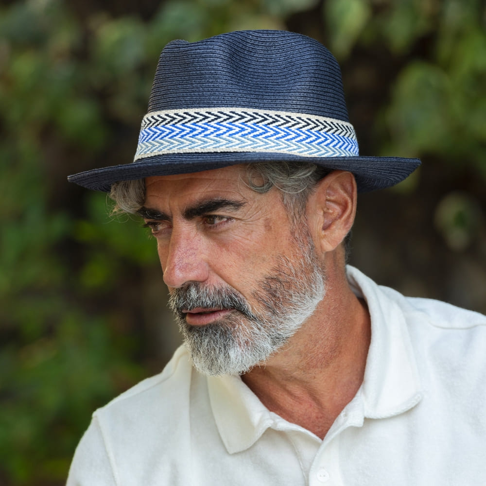 Chapeau papier ruban large