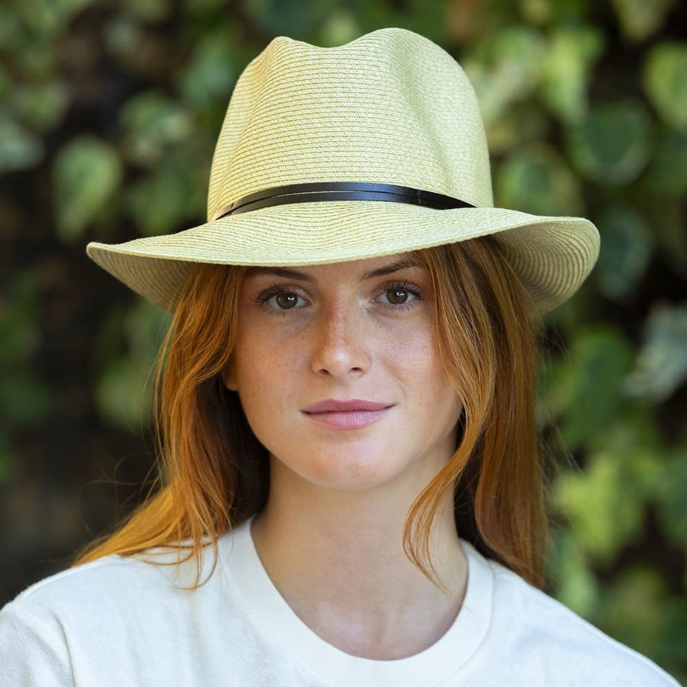 CHAPEAU PAPIER LIEN CUIR