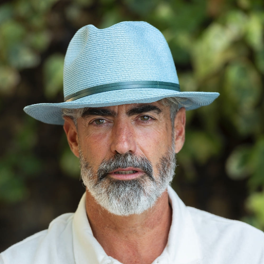 CHAPEAU PAPIER LIEN CUIR