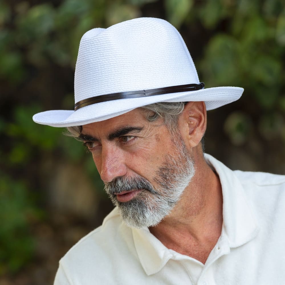 CHAPEAU PAPIER LIEN CUIR