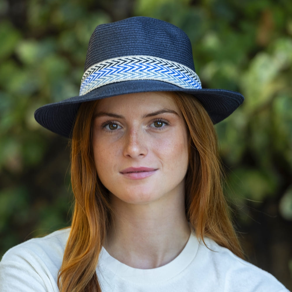 Chapeau papier ruban large