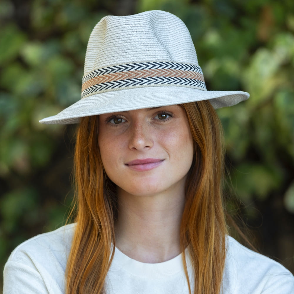 Chapeau papier ruban large