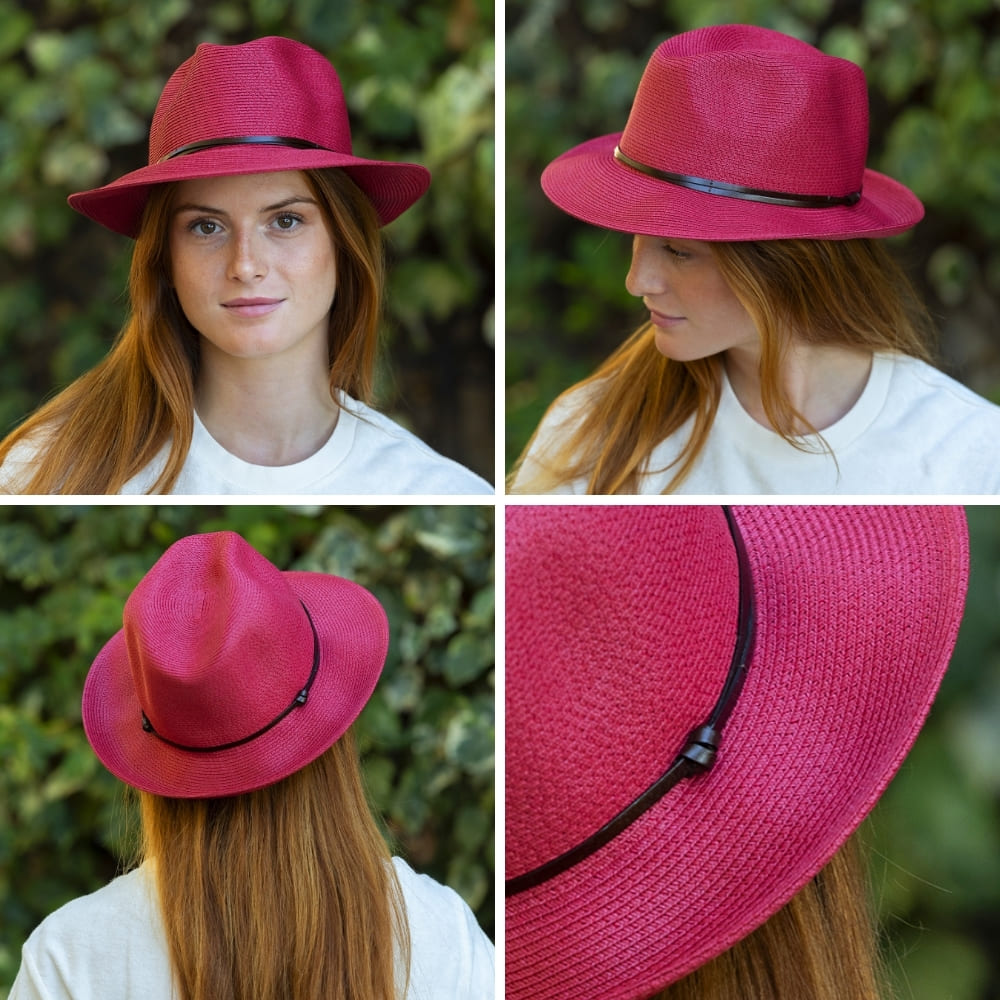 CHAPEAU PAPIER LIEN CUIR
