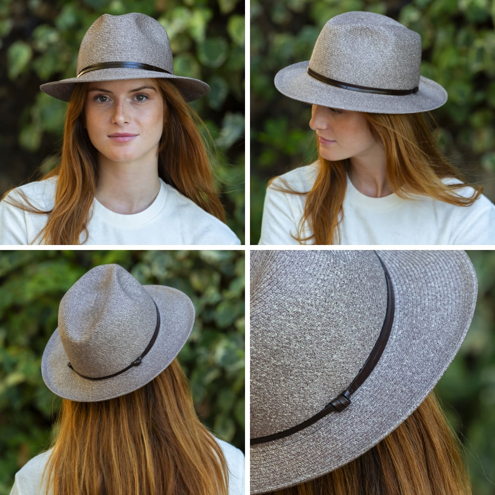 CHAPEAU PAPIER LIEN CUIR