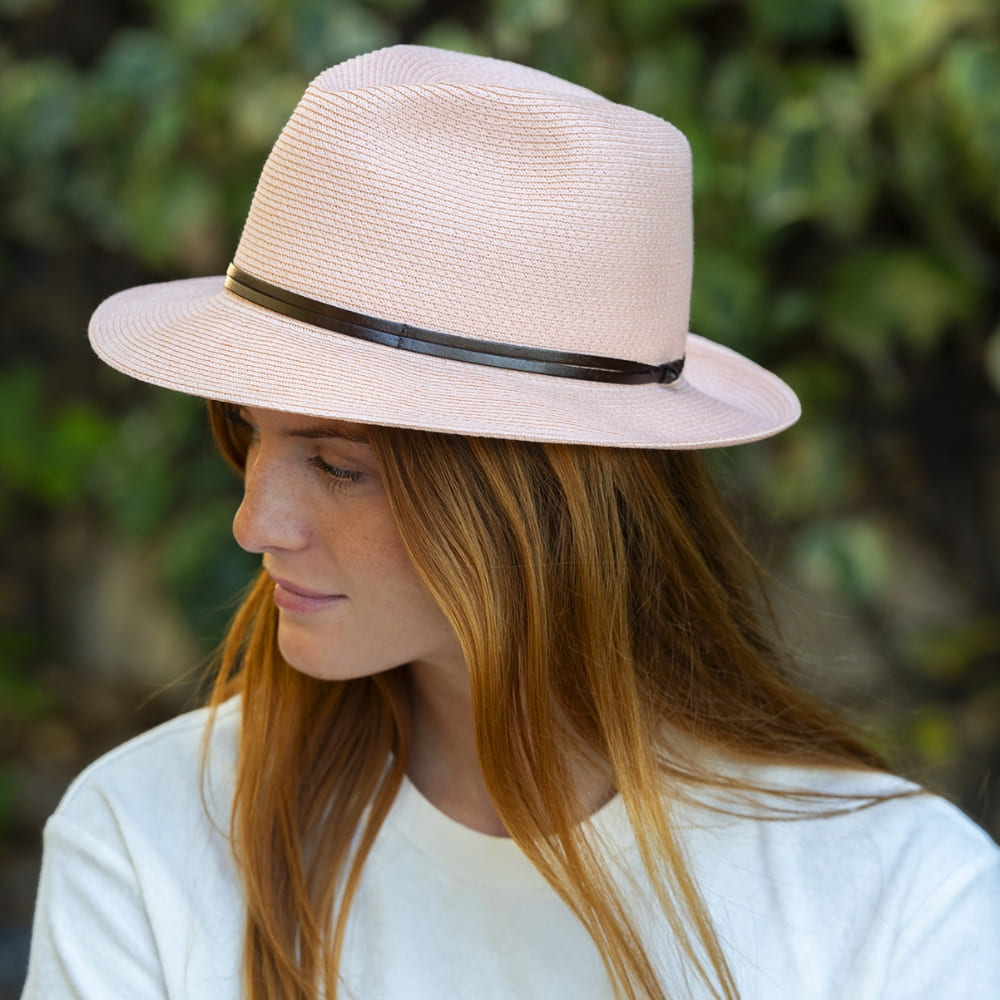 CHAPEAU PAPIER LIEN CUIR